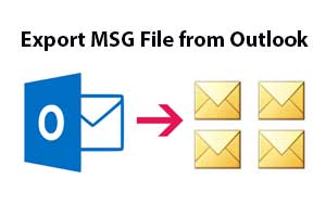 Export MSG File from Outlook 2019