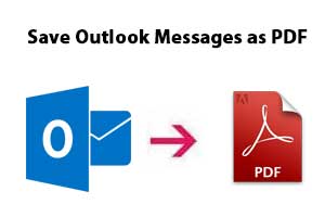 save outlook messages as pdf